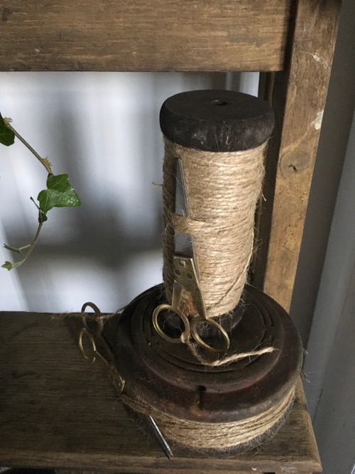 Ancienne bobine de ficelle agricole, vintage. Bricolage ferme déco grange  jardin - Ficelle / Fil de fer (10250299)